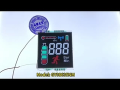 Display LCD de alinhamento vertical VA Negativo Transmissor 3 dígitos 3.3V 14PIN