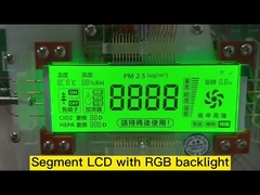 LCD personalizado 4 Ditig HTN Display segmentado RGB Cor de luz de fundo para purificador de ar