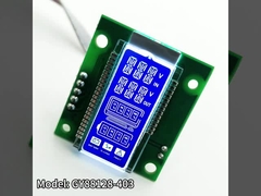 RoHS 14 Segment LCD Display HTN fundo azul luz de fundo branca SMT_HT1621
