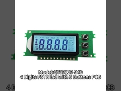 HT1621 Ecrã LCD de 4 dígitos e 7 segmentos FSTN com luz de fundo branca