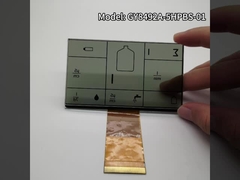 3.0V painel LCD personalizado tela de seda preta segmentada TN transmissor FPC Connect