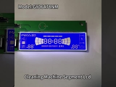 Ecrã LCD de design personalizado STN Segmento Azul 30PIN para máquina de limpeza