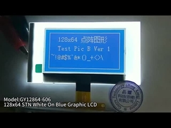 2.15 polegadas 128x64 Gráfico LCD Screen STN Branco Em Azul 34PIN Soldagem FPC