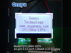 2.15 polegadas 128x64 LCD Display COG Dot Matrix FSTN ST7567 Tipo de tomada 10PIN