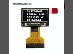Gráficos em branco Display OLED de 0,96 polegada 128 * 64 pontos 0.5mm 30pin FPC Connector