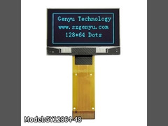 Interface Serial Painel de display OLED de 1,54 polegadas Cor azul 128x64 pontos 24PIN