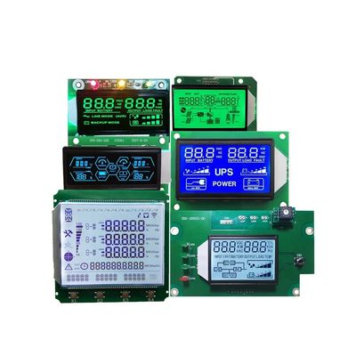 Módulo de exibição LCD monocromático personalizado transmissivo/transflectivo/reflexivo com polarizador LCD de 7 segmentos e matriz de pontos COB