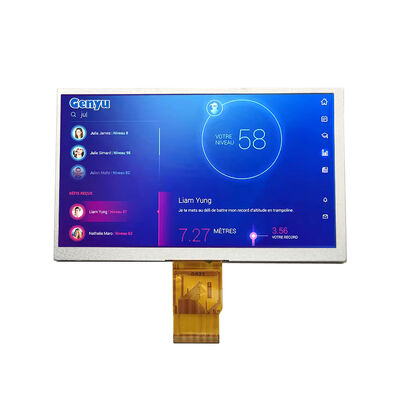 Genyu 7.0 polegadas TFT LCD Display Module com 800x480 pontos Resolução e Parallel RGB 24 bits Interface