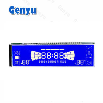 Bom preço. Ecrã LCD de design personalizado STN Segmento Azul 30PIN para máquina de limpeza on-line