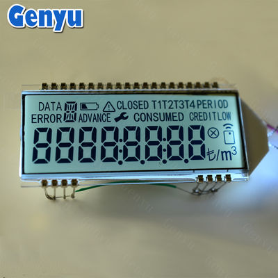 Bom preço. Lâmpada de fundo branca tela LCD personalizada HTN Segmentado 28PIN medidor de energia e ecrã LCD on-line