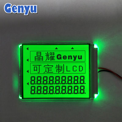 Bom preço. 8.0V Painel LCD personalizado STN Dígitos pretos Luz de fundo verde Para balanças eletrônicas on-line