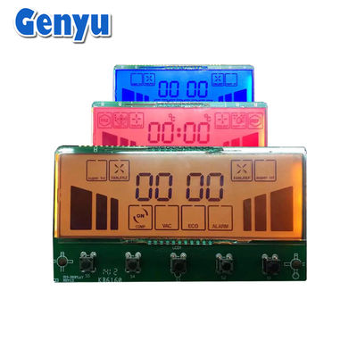 Bom preço. Display LCD FSTN personalizável Segmentado positivo 3 cores de luz de fundo para congelador on-line