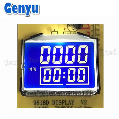 Bom preço. Display LCD segmentado de STN personalizado Negro fundo branco dígitos para máquina de mistura on-line