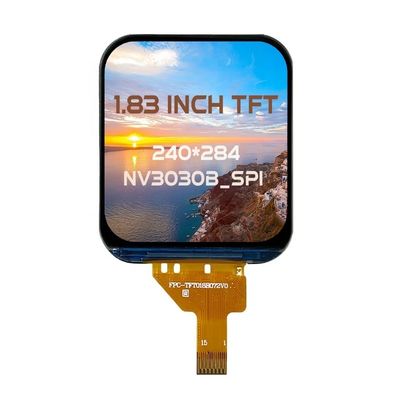 Módulo LCD TFT 1.83 IPS 240*284 com CI Driver NV3030B, FPC de 15 pinos, LCD colorido 4-SPI com tela sensível ao toque e alta resistência à temperatura