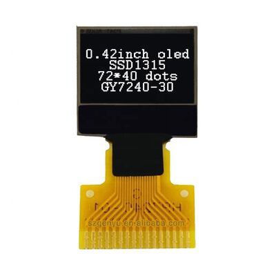 Bom preço. Micro OLED Display 0,42 polegadas 72x40 Matriz de pontos com interface I2C/SPI para Arduino e dispositivos inteligentes on-line