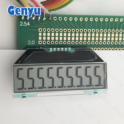 Display LCD personalizado TN Segmentado COG PIN sem luz de fundo para medidores de água