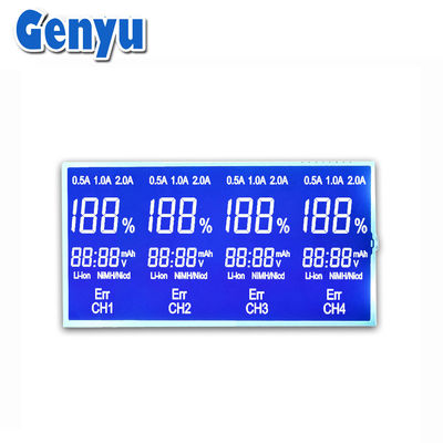 Bom preço. Display LCD azul STN 7 segmentos Display LCD negativo para carregador on-line