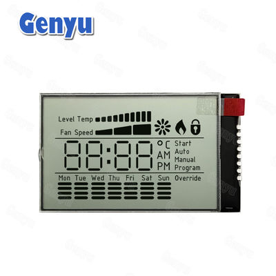 Dimensões personalizadas COG PIN Segmentado TN LCD Display Transflector Sem luz de fundo