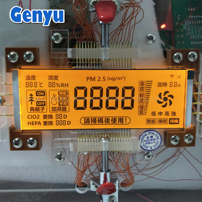 Bom preço. 5.0V 4 Ditig HTN Display LCD segmentado RGB Cor de luz de fundo Usado em purificador de ar on-line