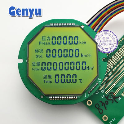 2.36 polegadas Segmento LCD Display Redondo STN LCD Display Sem luz de fundo