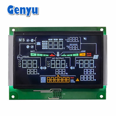 Bom preço. Display LCD de segmento personalizado de 4,3 polegadas VA tela preta luz de fundo branca 5,0V on-line