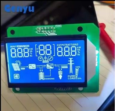 Bom preço. Display LCD de segmento personalizado HTN Azul Negativo caracteres brancos 12 horas Visualização on-line