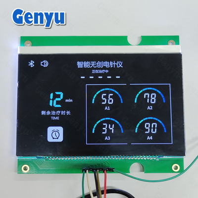 Bom preço. 4.8V VA LCD Module LCM Segmentos de cor preta para dispositivo de eletroacupuntura on-line