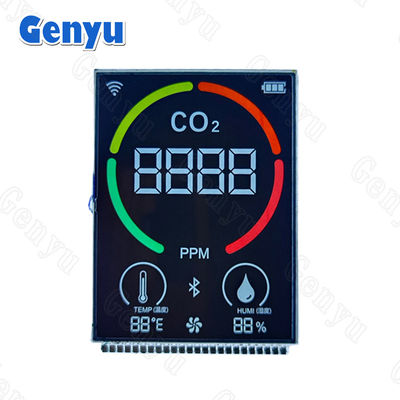 Bom preço. 2.5 polegadas VA LCD Display 4 dígitos 7 segmentos de tela 24PIN Para detector de dióxido de carbono on-line