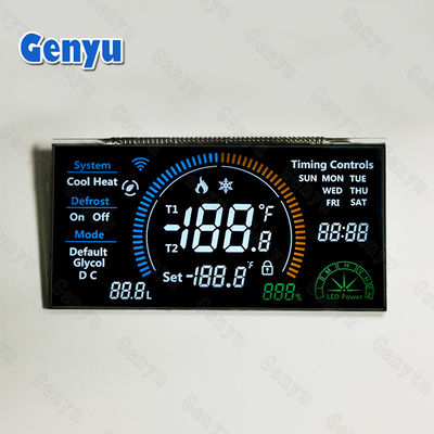 Bom preço. 3.3V VA LCD Display Panel Negro LCD Segmento Display 46PIN Luz de fundo branca on-line