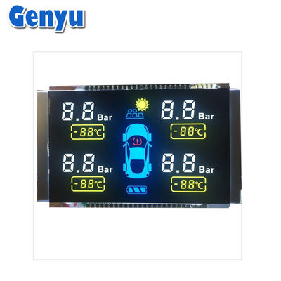 Bom preço. Modulo de ecrã preto de ecrã LCD segmentado VA COB+PIN para pressão dos pneus dos automóveis on-line