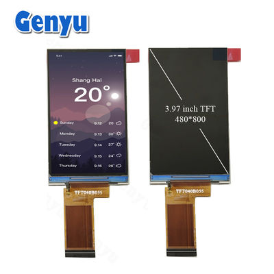 3.97 polegadas TFT painel LCD ângulo livre 480x800 pixels GC9503 40PIN FPC com interface RGB