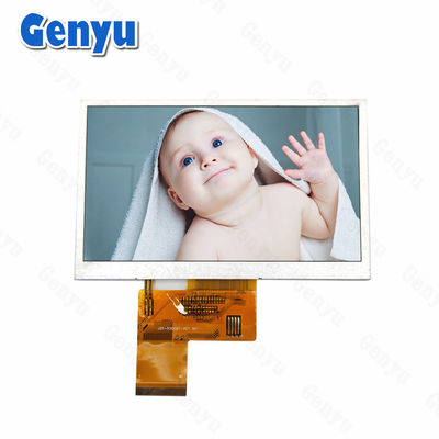 Display LCD TFT de 5 polegadas TN Transmissor 800x480 Resolução 40PIN Parallel RGB 24 Bit