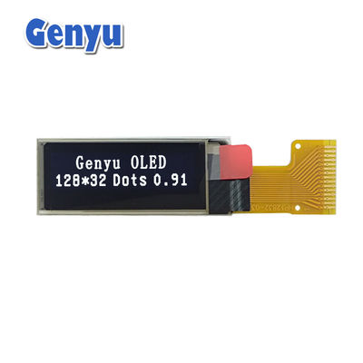 Bom preço. 0.91 polegadas OLED Display 128x32 Resolução Branco 15pin FPC SPI Interface on-line