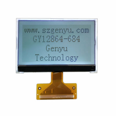 Bom preço. 2.72 polegadas 128x64 LCD COG Display Gráfico FSTN Ecrã de fundo branco positivo 36PIN FPC on-line