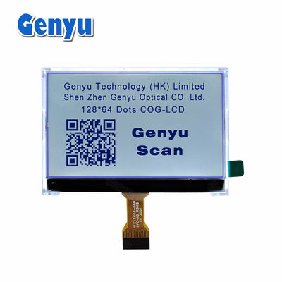 2.7 polegadas ecrã LCD 128x64 gráfico ecrã LCD FSTN luz de fundo branca 20PIN FPC