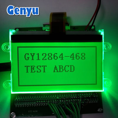2Ecrã LCD de.9 polegadas 128 * 64 Ecrã LCD STN Luz de fundo verde transflectiva