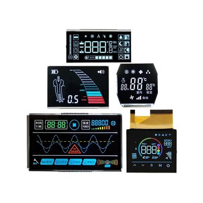 Bom preço. Custom LCD Display Module 8 Digit 7 Segment Display with Black Background LCD Size TN VA Black Monochrome LCD Screen on-line