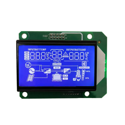 Bom preço. Visor de segmento personalizado de tensão de operação de 5,0V para inversor solar HTN LCD Módulo de tela azul -10- 60C on-line