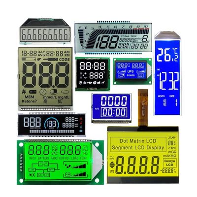 Bom preço. Tela LCD de cristal líquido de 7 segmentos TN/HTN/STN/VA/BTN Módulo LCD personalizado com CI de acionamento HT1621 e conector PIN/FPC/ZEBRA on-line
